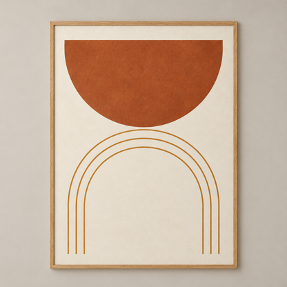 Arch Horizon Wall Art — illustrative front view