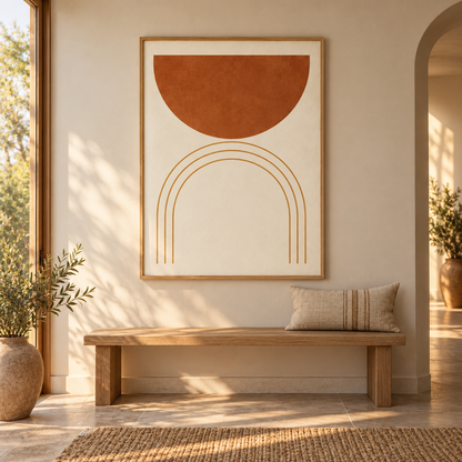 Arch Horizon Wall Art — illustrative entryway setting