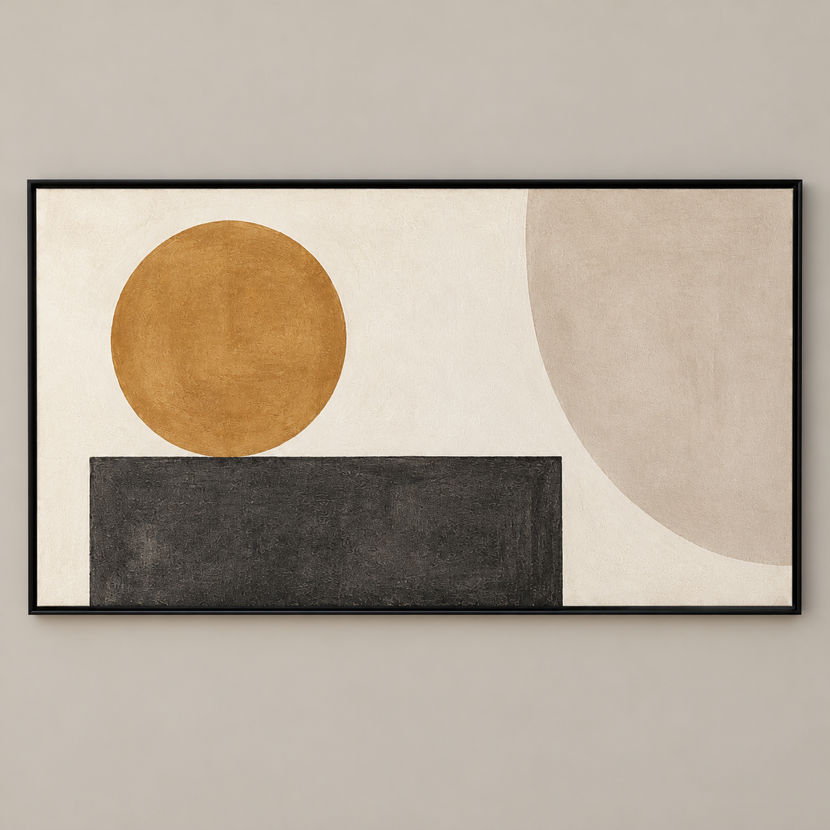 Balanced Shapes Wall Art — illustrative front view