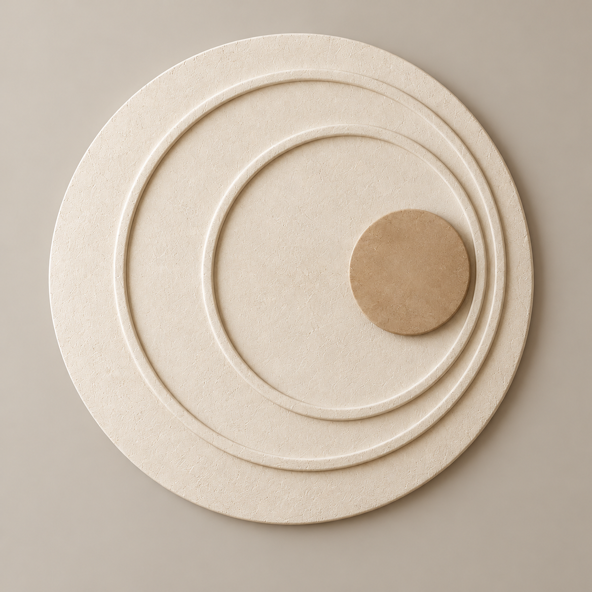 Soft Orbit Wall Art — illustrative front view