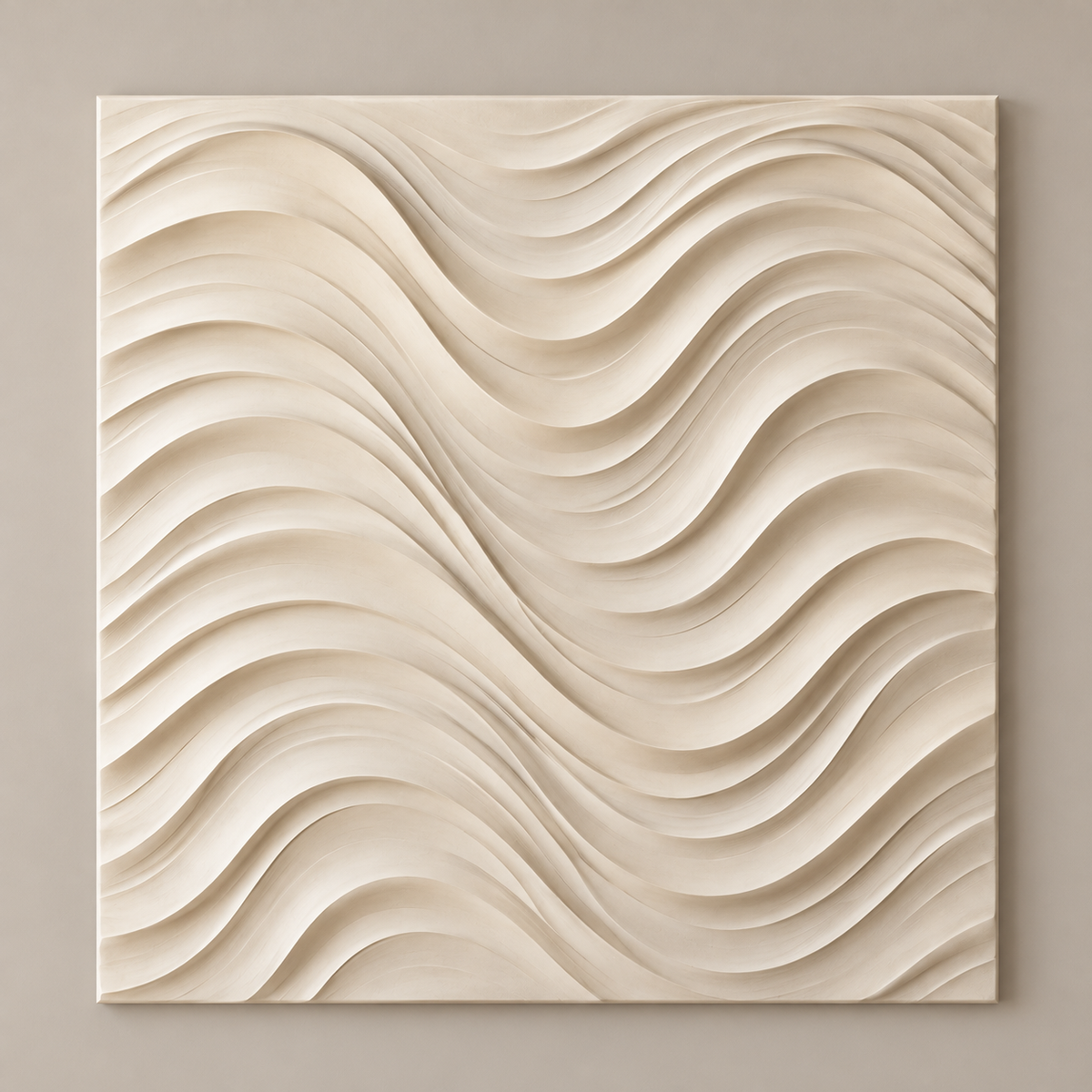 Ripple Square Wall Art — illustrative front view