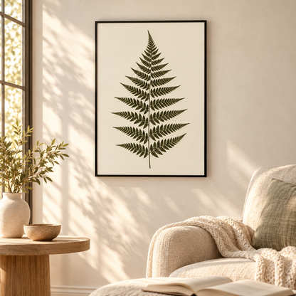 Botanical wall decor 006 reading nook scene