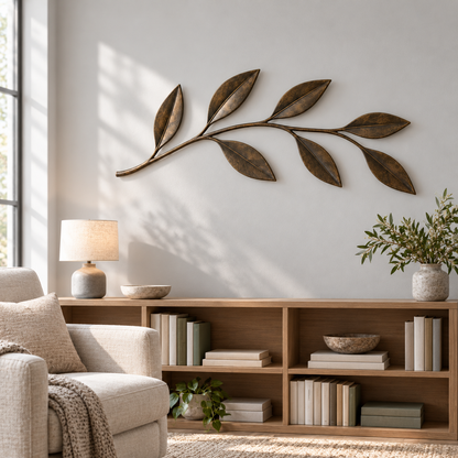 Botanical wall decor 008 reading corner styling