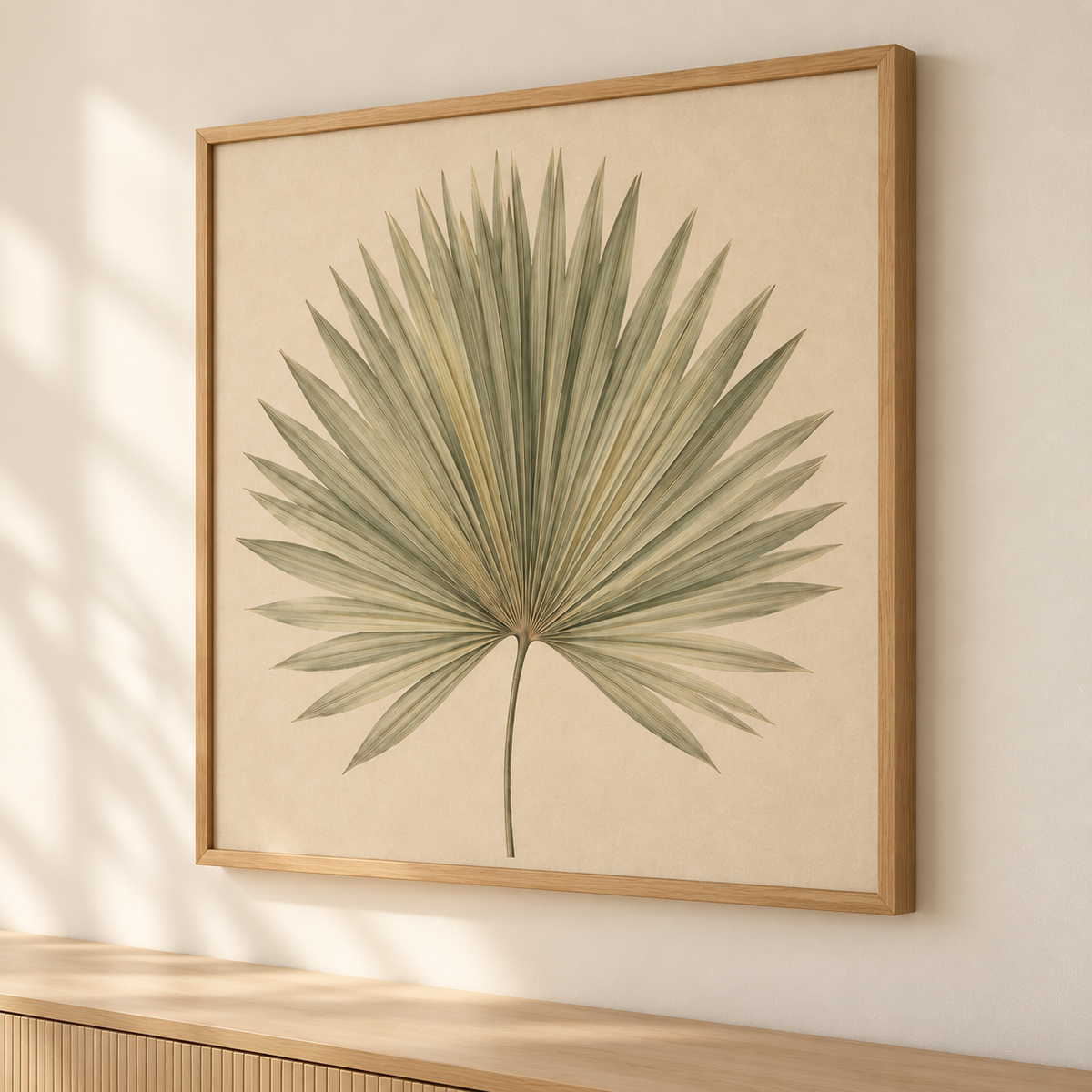 Botanical wall decor 009 angled view
