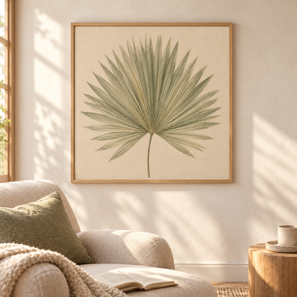 Botanical wall decor 009 reading nook scene