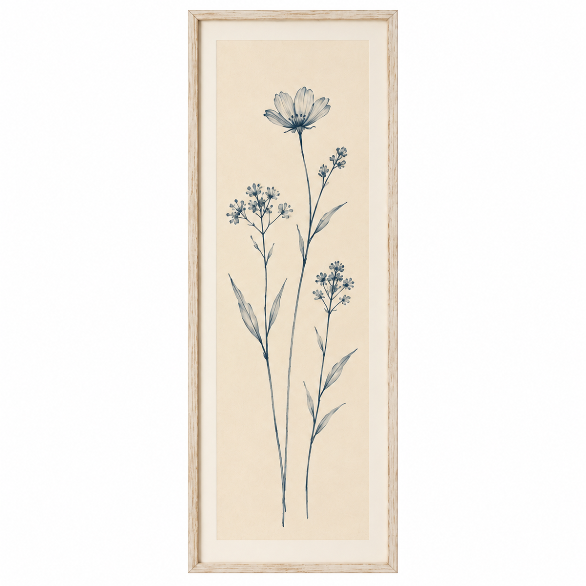 Botanical wall decor 010 isolated white background