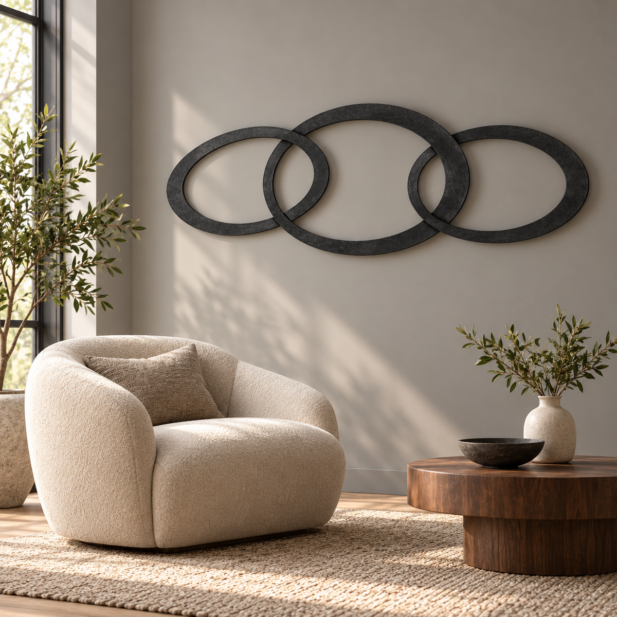 Lunverol sculptural wall accent 012, view 03