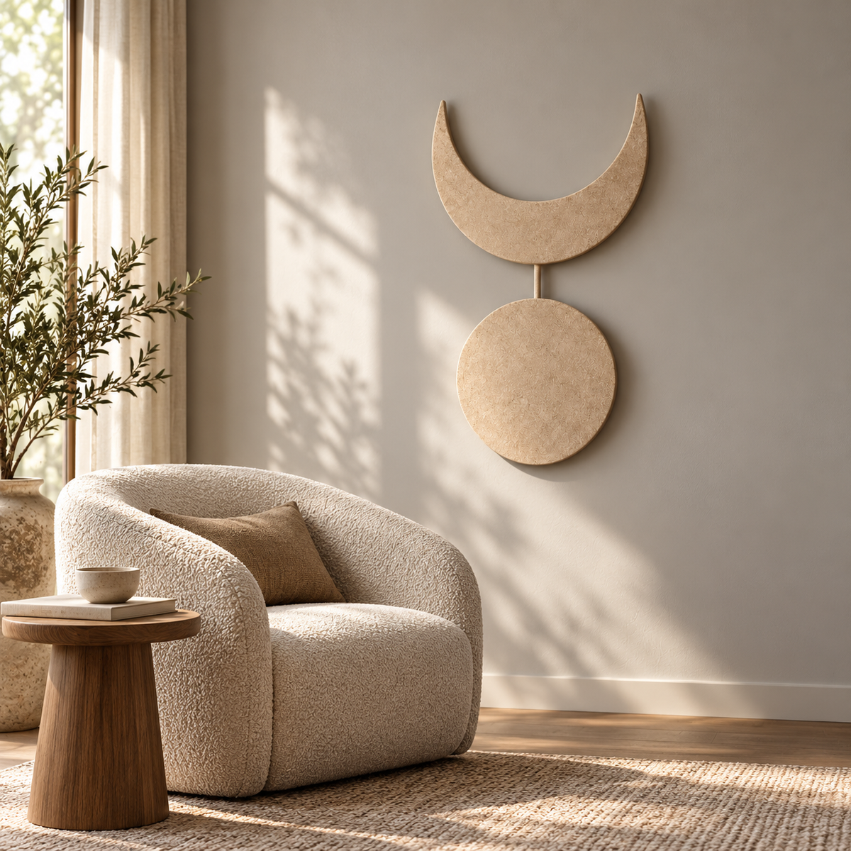 Lunverol sculptural wall accent 013, view 03