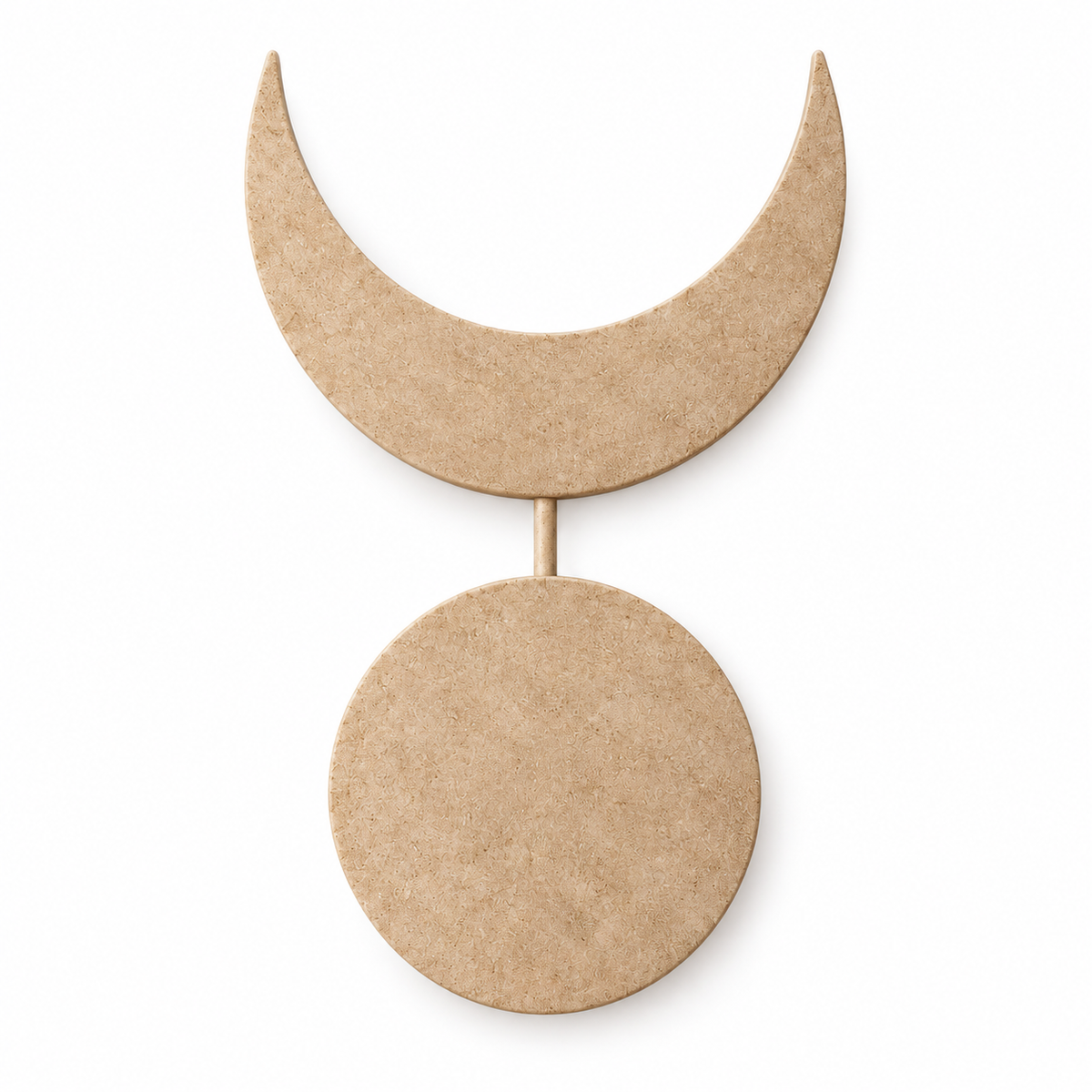 Lunverol sculptural wall accent 013, isolated white background