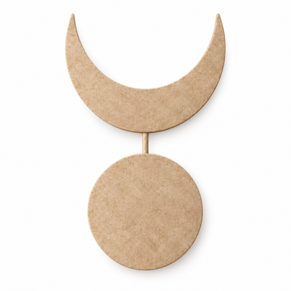Lunverol sculptural wall accent 013, isolated white background